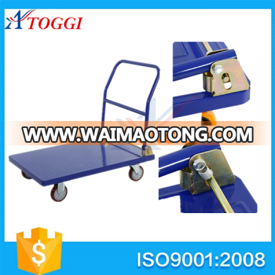 heavy duty 500kg foldable hand pallet trolley,steel hand truck