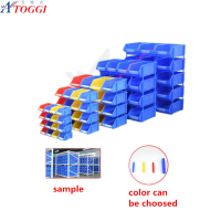 good quality blue stackable plastic box used for storage