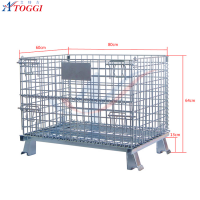 foldable wire mesh metal pallet cage