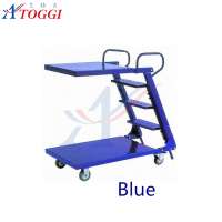 folding iron easy strore step ladders with handrails